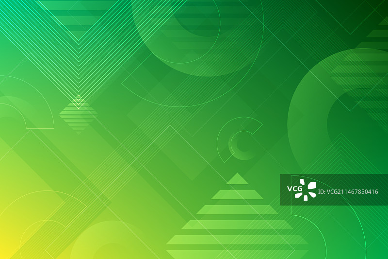绿色背景上的绿色形状图片素材
