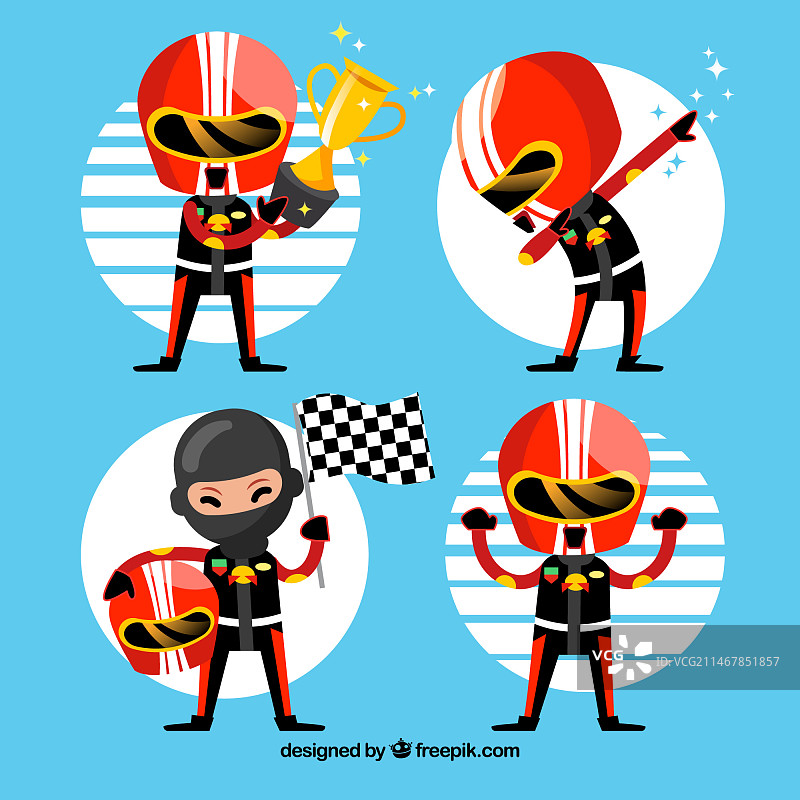 一级方程式赛车角色合集图片素材