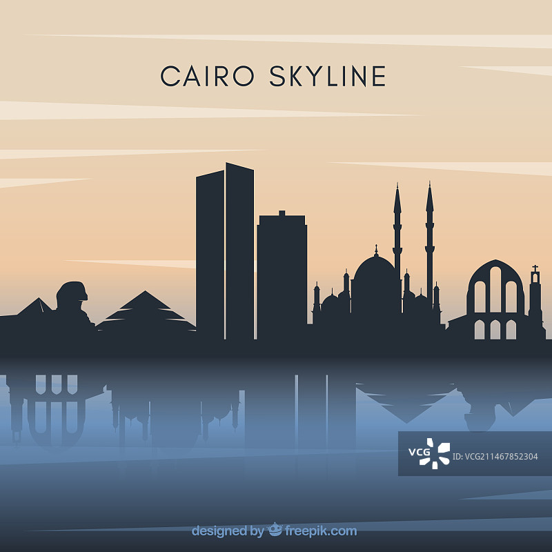 开罗天际线背景图片素材