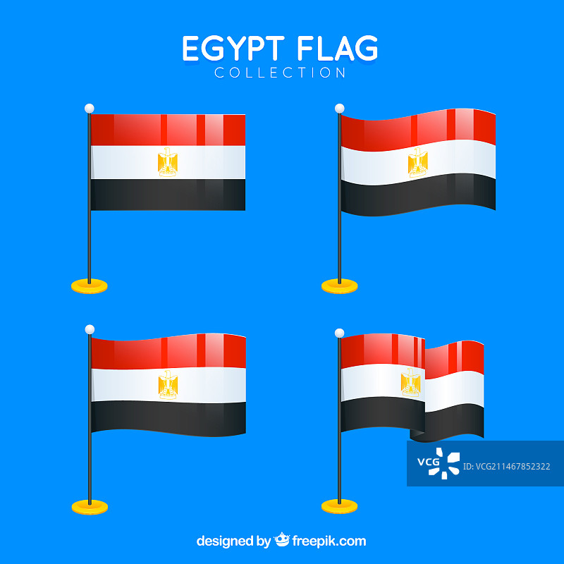 埃及国旗合集图片素材
