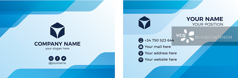 抽象名片模板图片素材