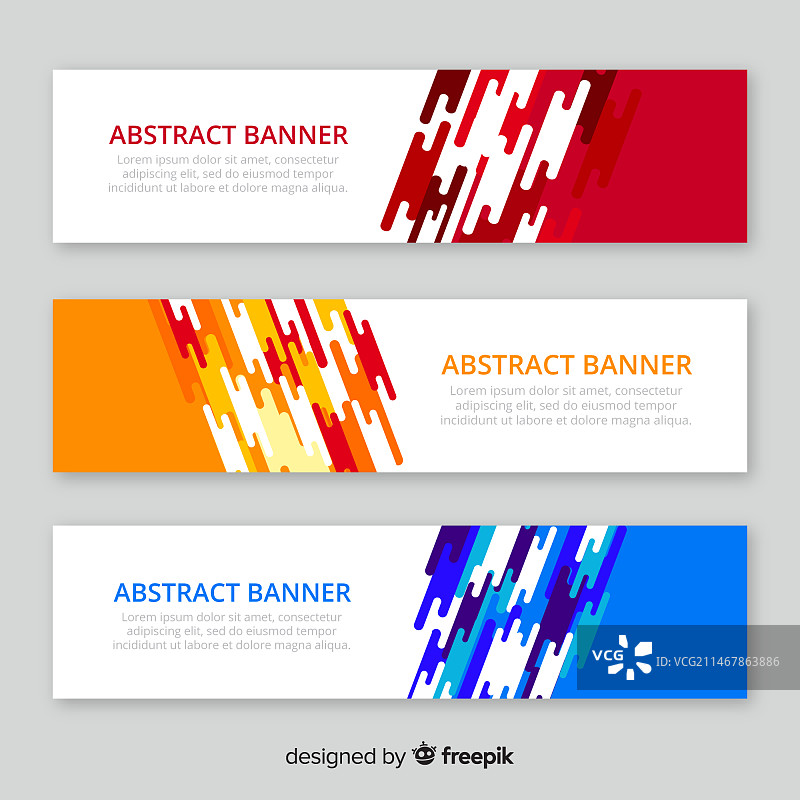 扁平风抽象banner合集图片素材