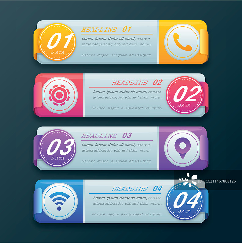 渐变目录信息图表图片素材