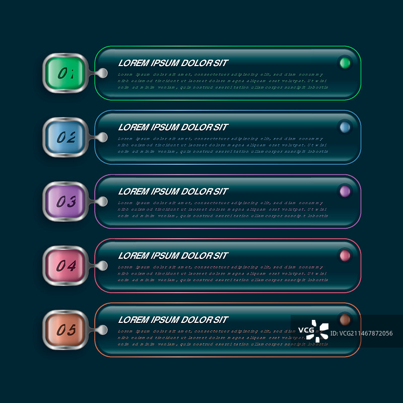 逼真的目录信息图表图片素材