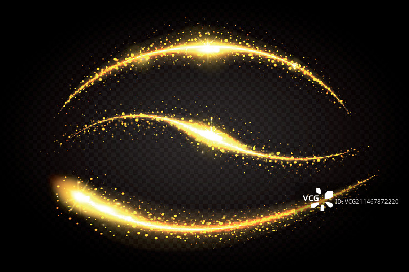 抽象设计闪光波浪合集图片素材