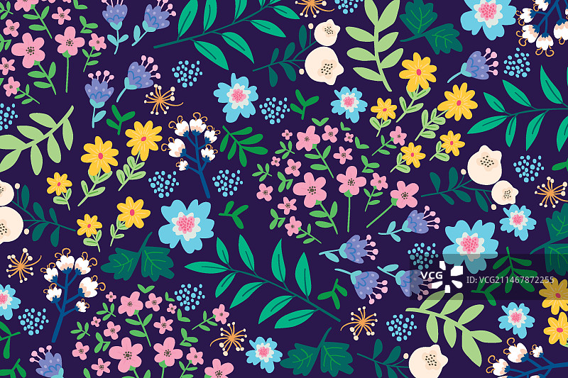 彩色小碎花图案背景图片素材