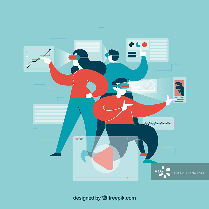 增强现实概念图片素材