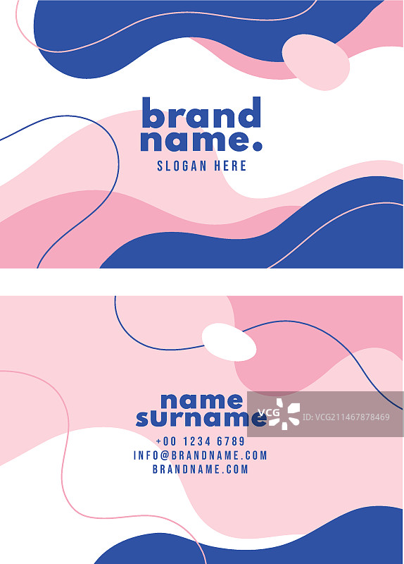 抽象商务名片模板图片素材