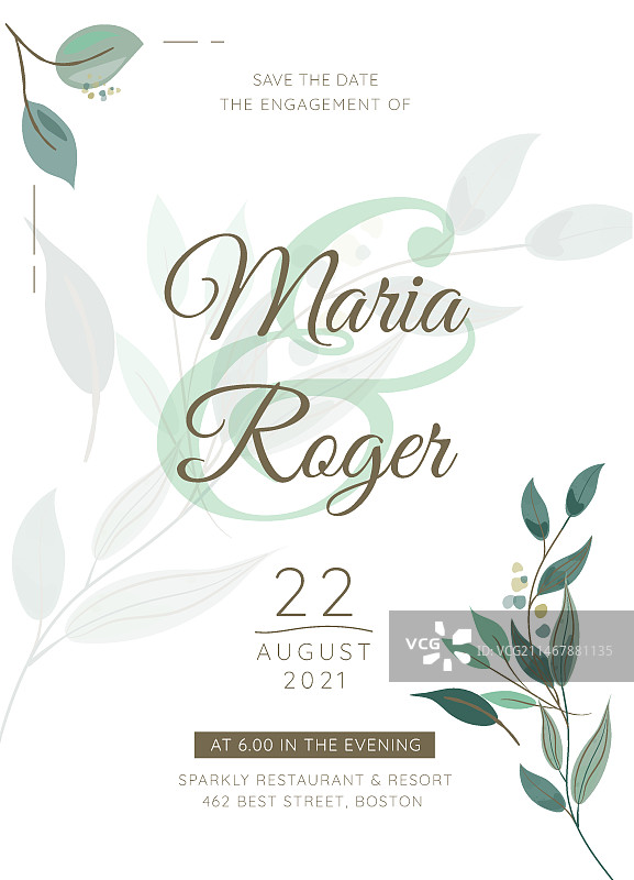 结婚纪念日贺卡模板图片素材