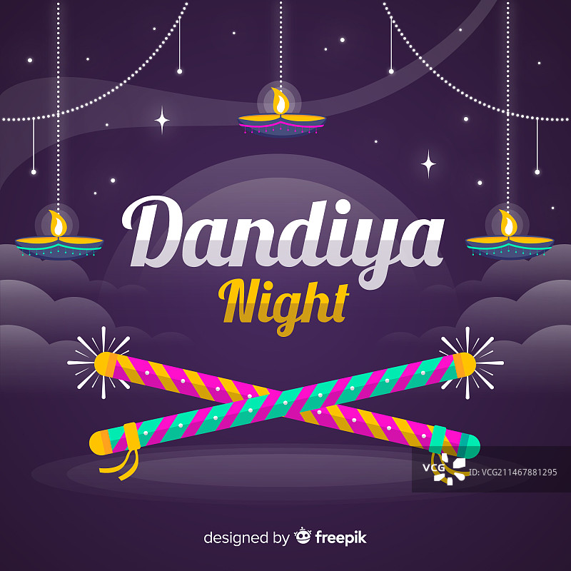 Dandiya之夜背景图片素材