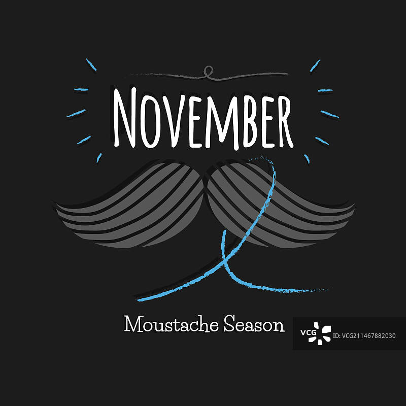 扁平风的“Movember”主题作品图片素材