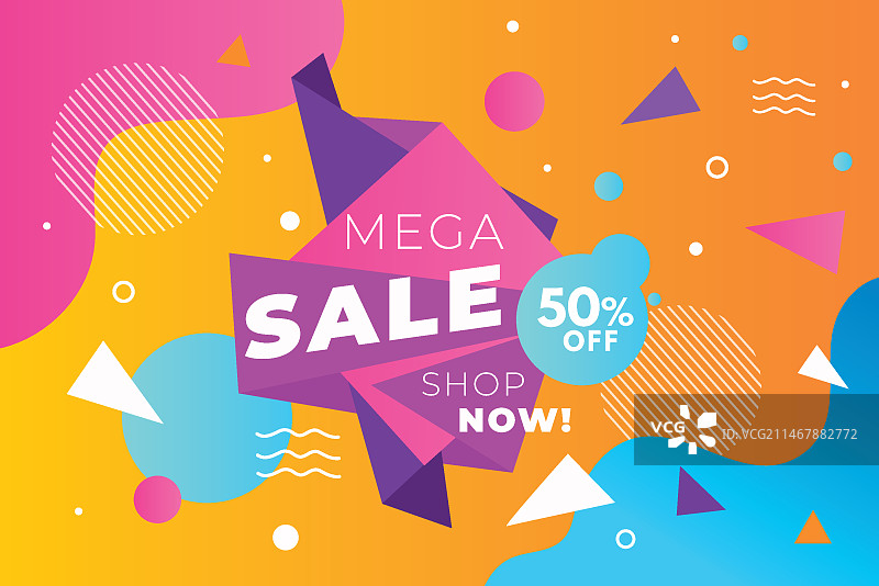 彩色抽象销售背景图片素材