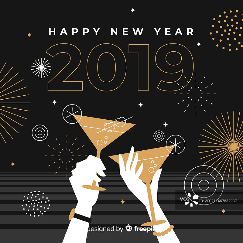 新年吐司背景图片素材