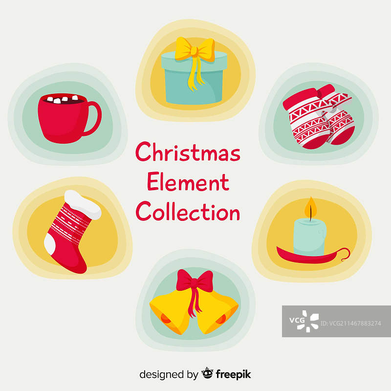 圣诞节元素合集图片素材