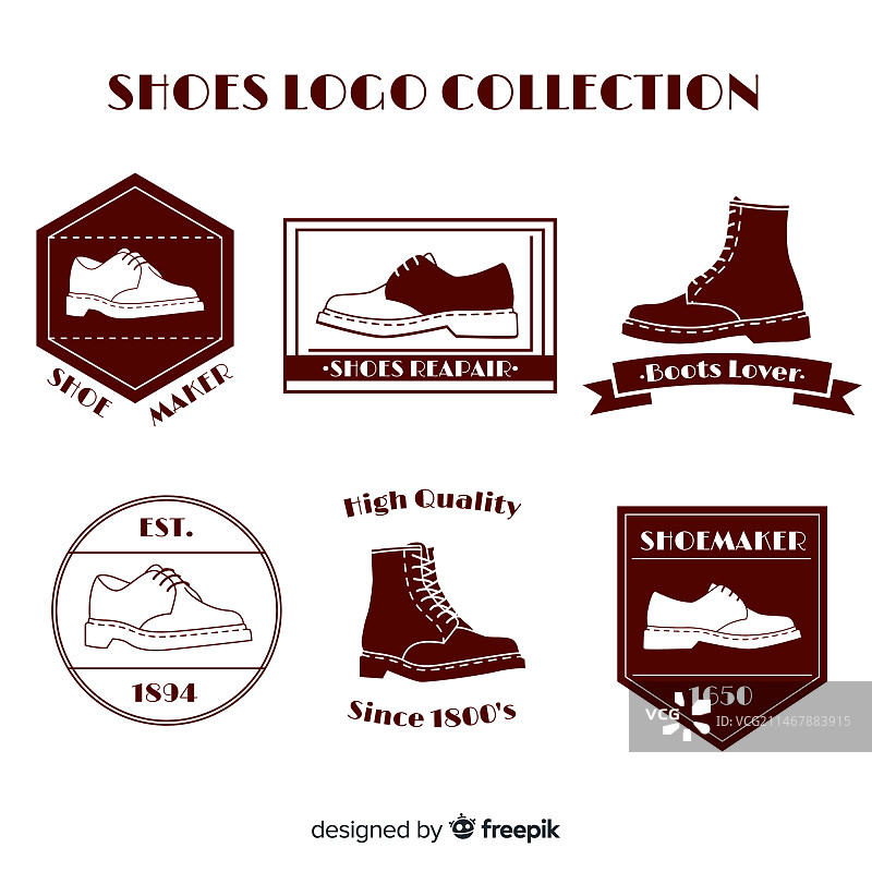 现代鞋子logo模板合集图片素材