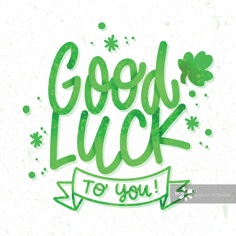 圣帕特里克节幸运字母图片素材