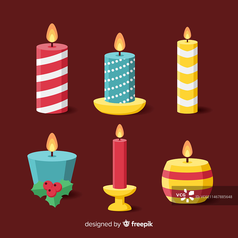 圣诞蜡烛系列图片素材