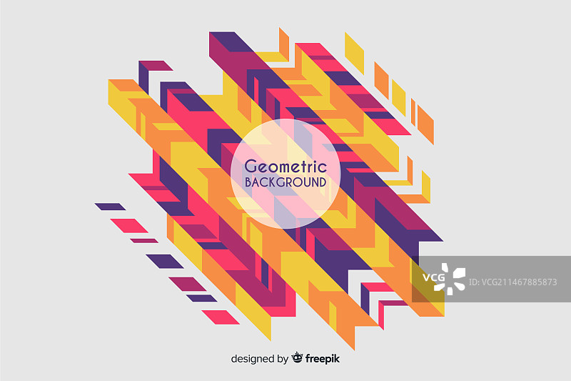 彩色几何背景图片素材
