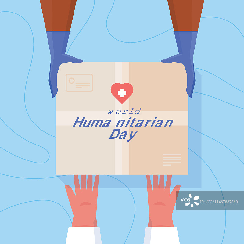 世界人道主义日插图图片素材