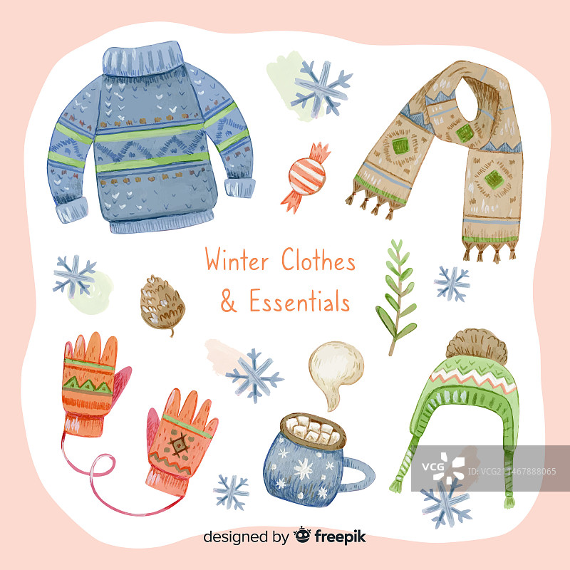 冬季服装与必需品图片素材