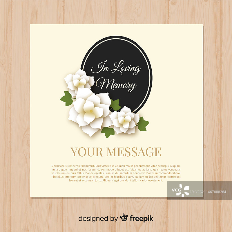 葬礼卡片模板图片素材