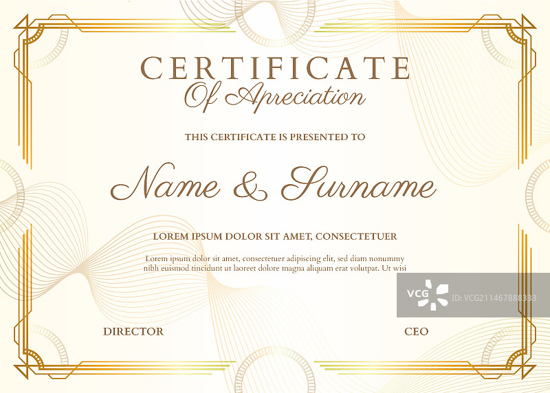 现代设计的文凭证书图片素材