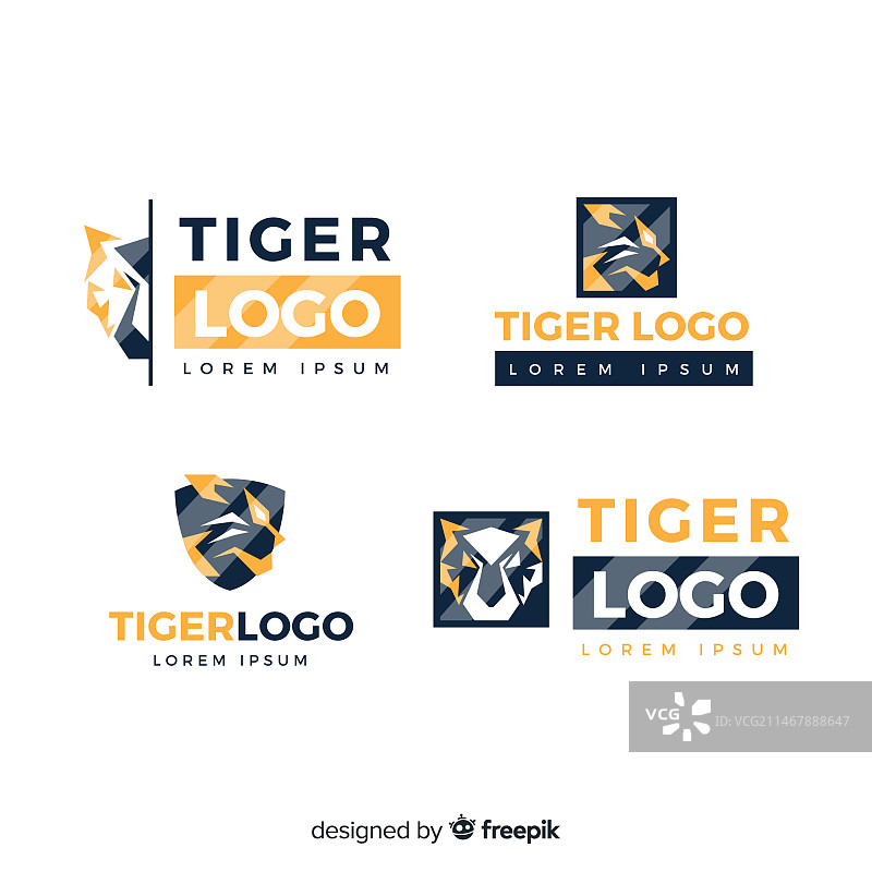 老虎标志合集图片素材