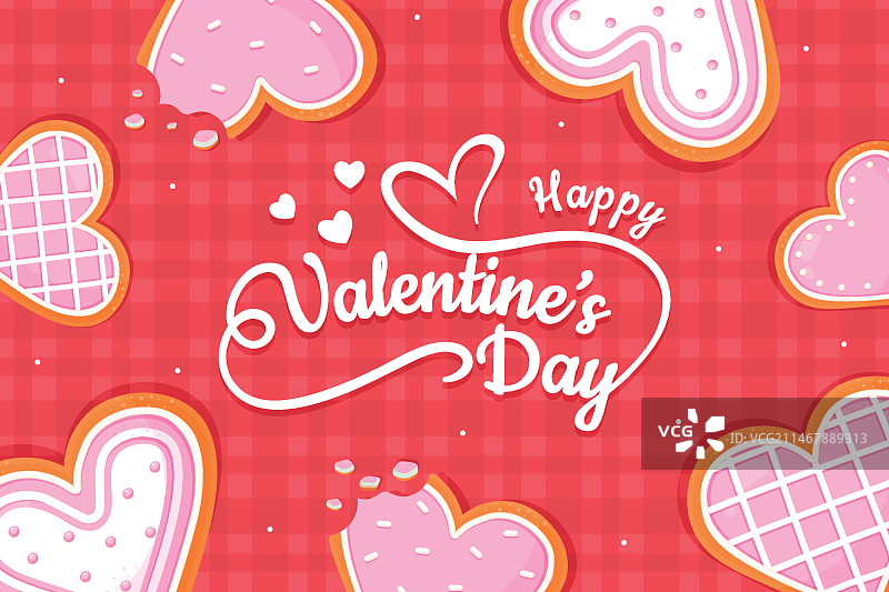 手绘情人节背景图片素材