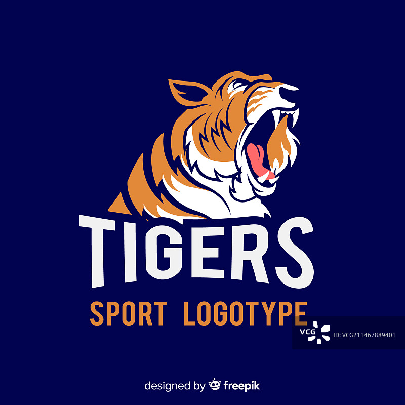 运动老虎标志图片素材