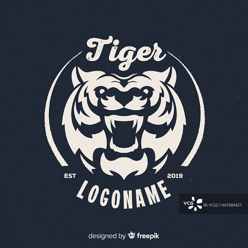 老虎标志图片素材