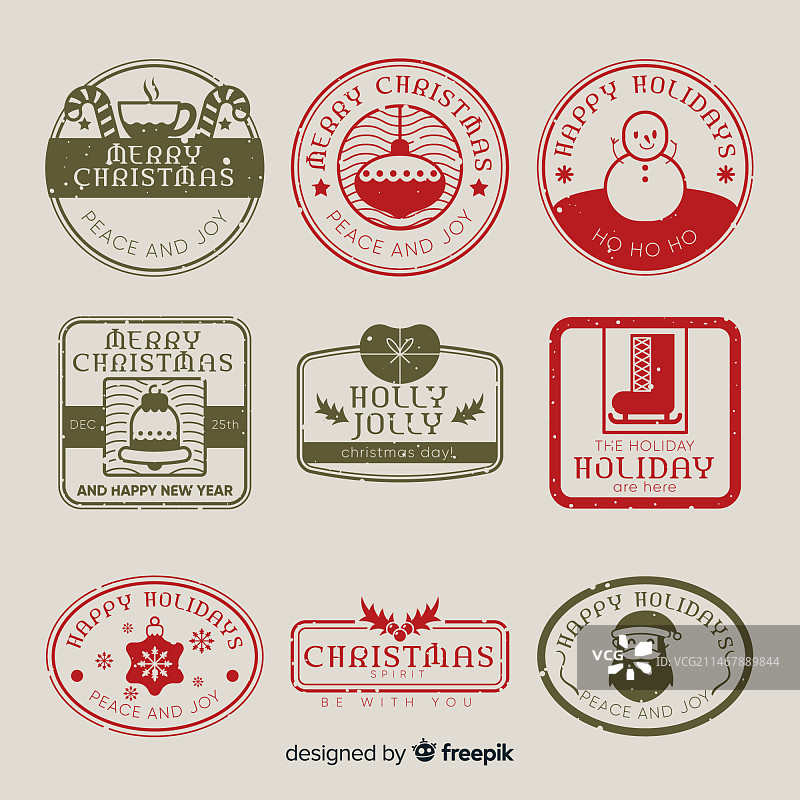 圣诞节邮票收藏图片素材