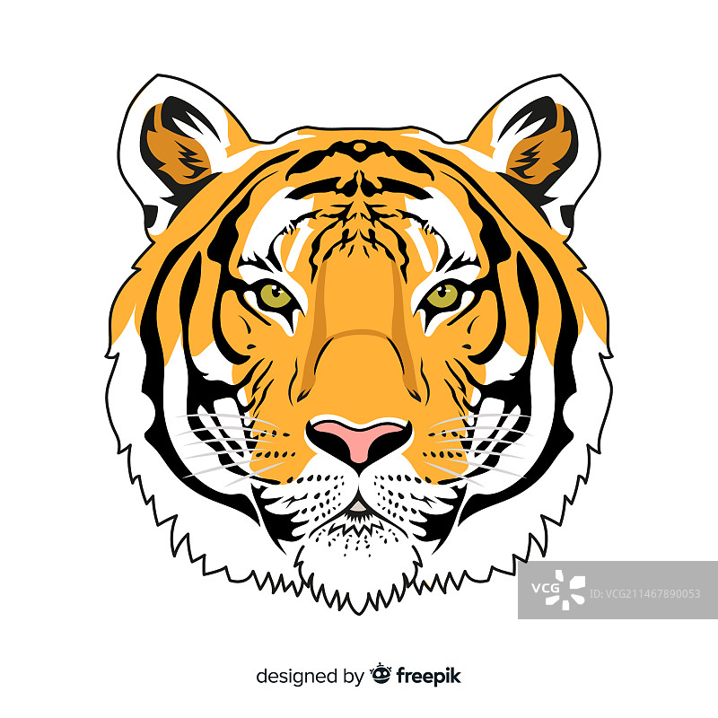 逼真老虎背景图片素材