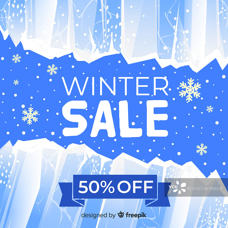 冬季促销背景图片素材