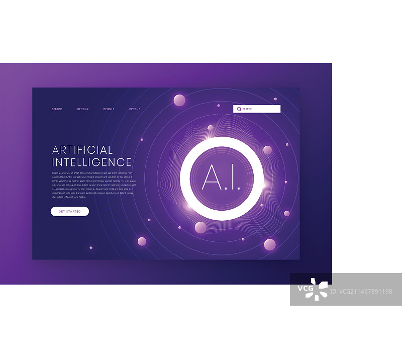 人工智能着陆页图片素材