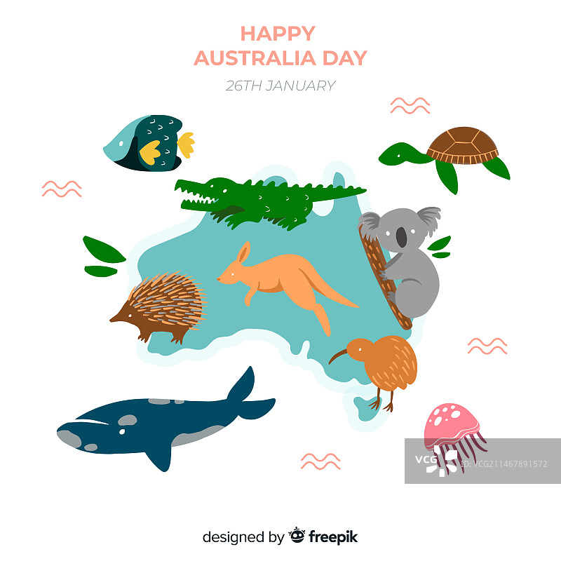 澳大利亚日背景图片素材