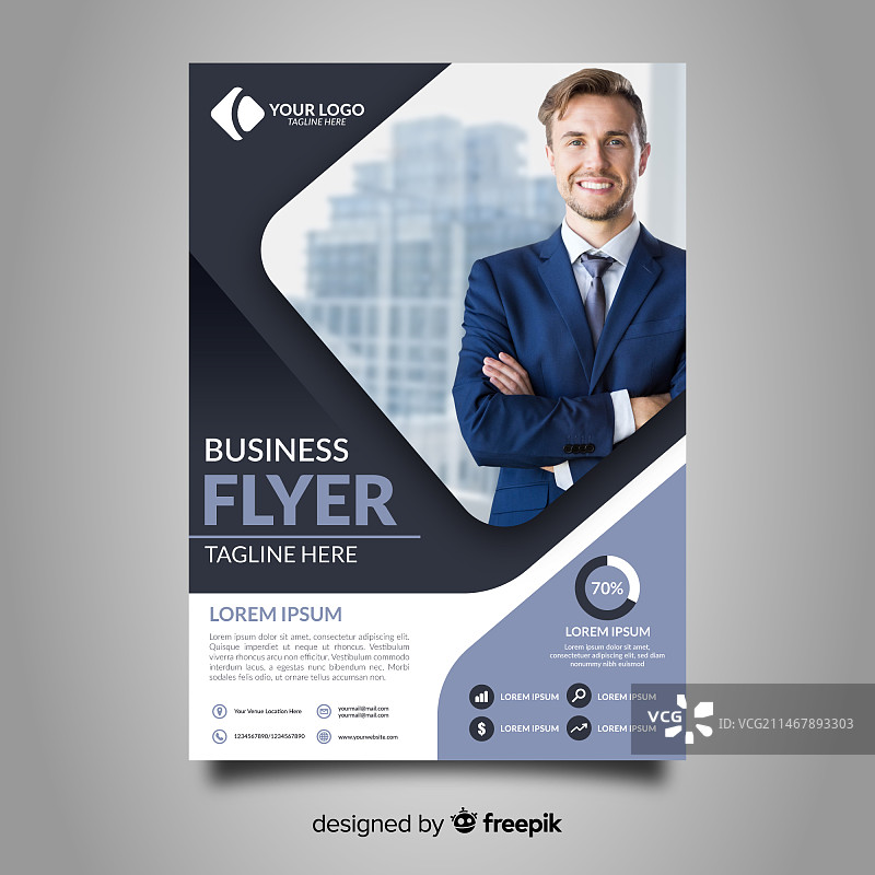 商业宣传册模板图片素材