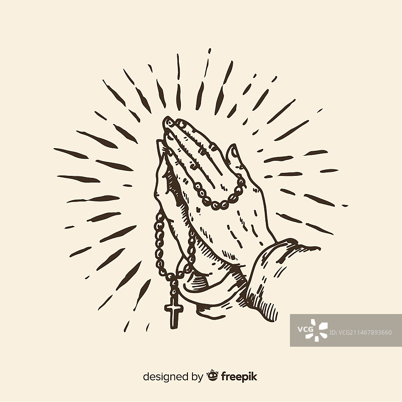 祈祷之手图片素材