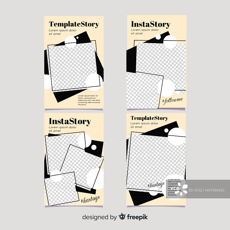 Instagram快拍模板图片素材