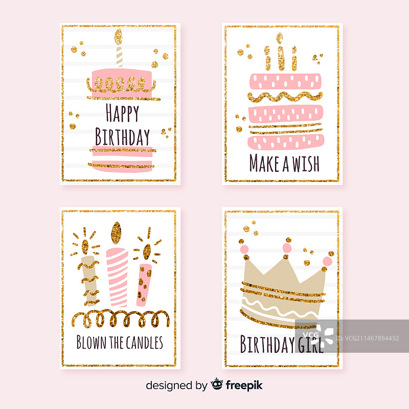 生日贺卡系列图片素材