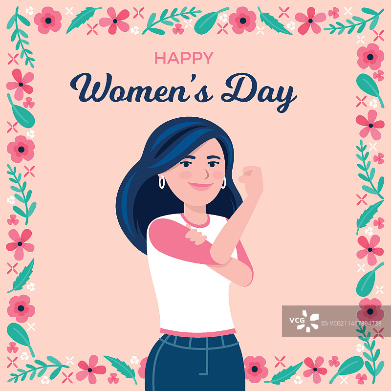 庆祝妇女节，赋能性别平等图片素材