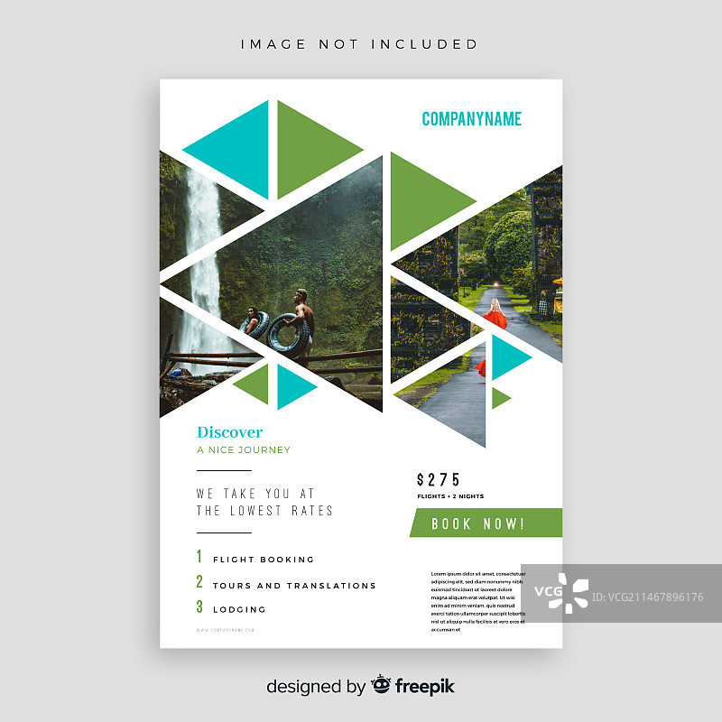 旅行宣传单模板图片素材
