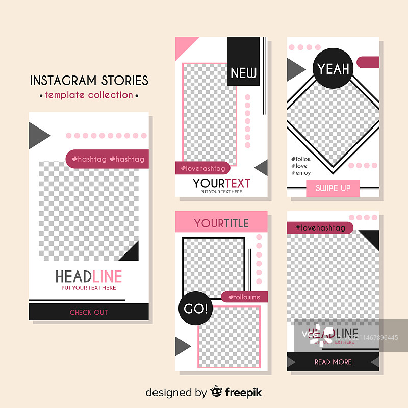 Instagram快拍模板图片素材