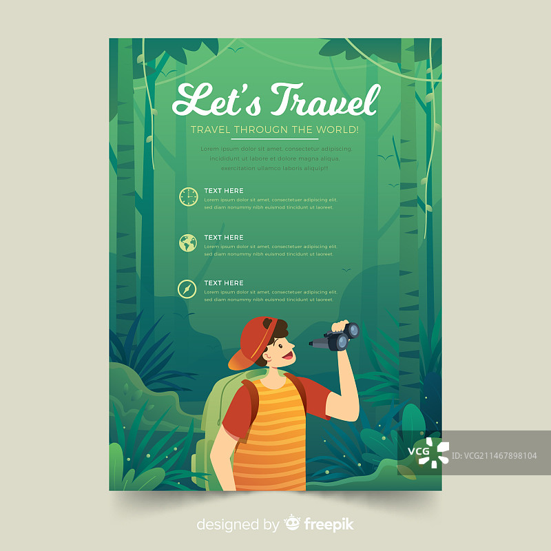 旅行宣传单图片素材