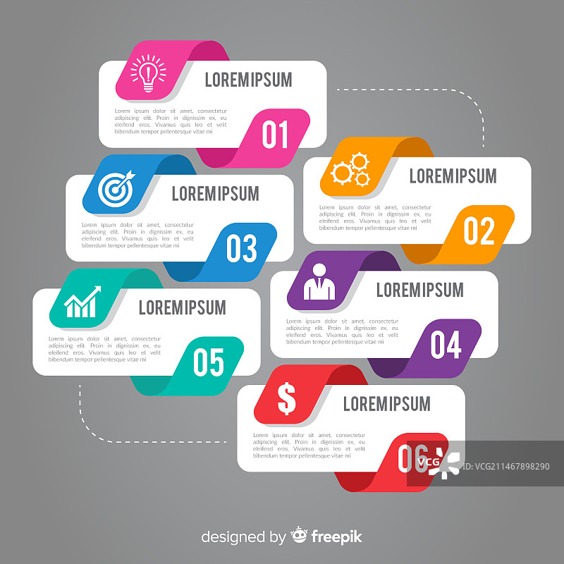 扁平风格信息图图片素材