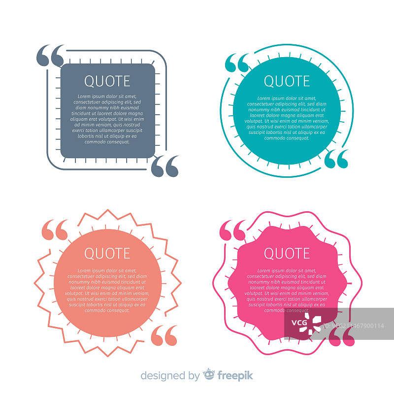 扁平化引用模板合集图片素材