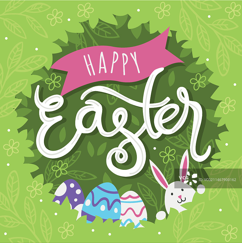 快乐复活节绘画概念图片素材