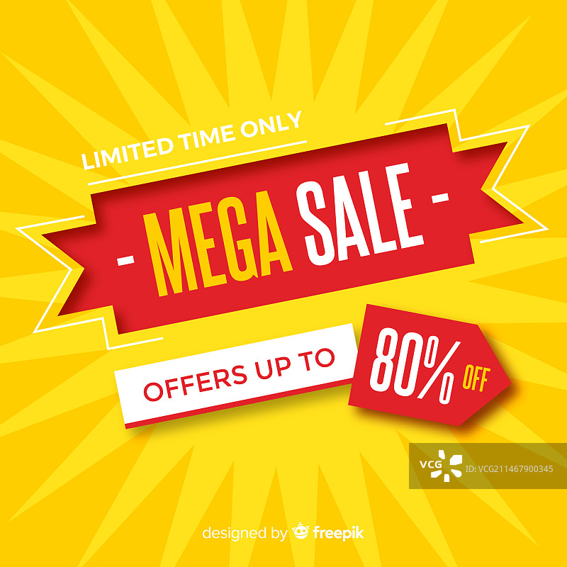 扁平风格促销背景图片素材