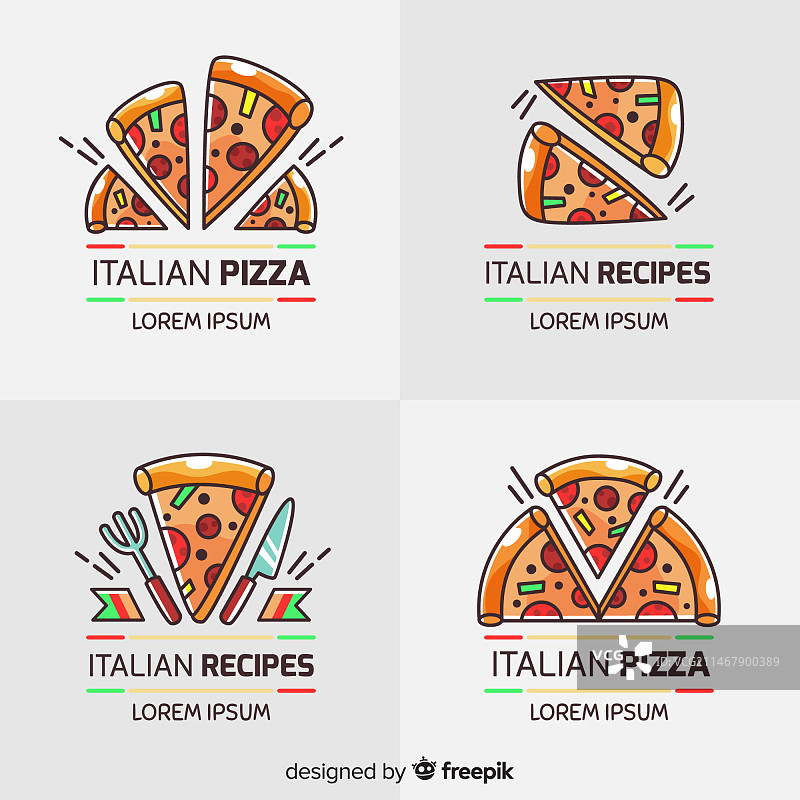 披萨标志合集图片素材