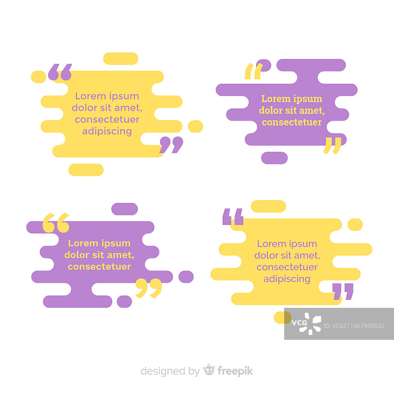 扁平化引用模板合集图片素材