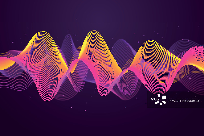 彩色均衡器波浪背景图片素材